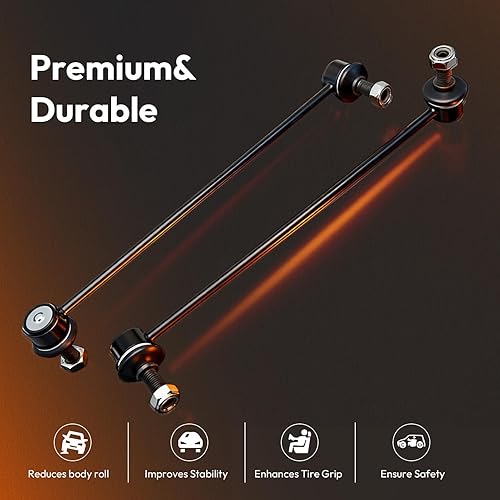 Miniatura 3 de 2 piezas K80478 kit de barra estabilizadora delantera de suspensión, enlaces de barra estabilizadora izquierda y derecha para Audi A3 Q3 TT para VW