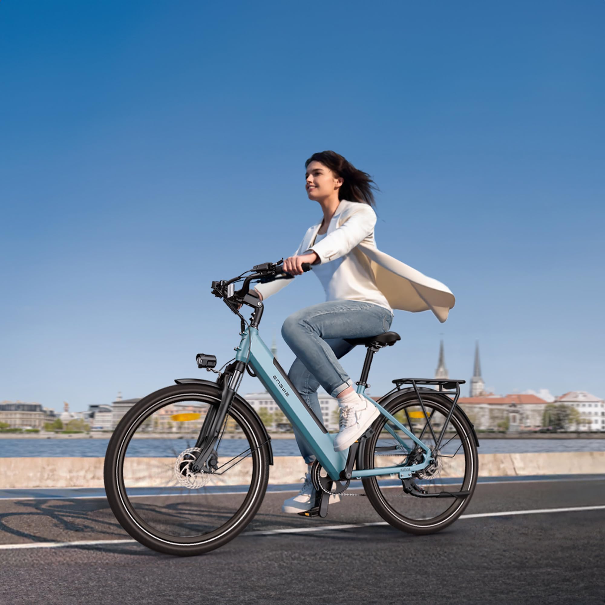 ENGWE Velo Electrique-avec Application et Batterie 36 V 13 Ah, Capteur de Couple et Frein à Huile Hydraulique, Pneus 27,5" x 1,75", Moteur 250 W et 25 km/h, Autonomie jusqu'à 120 km, P275 SE