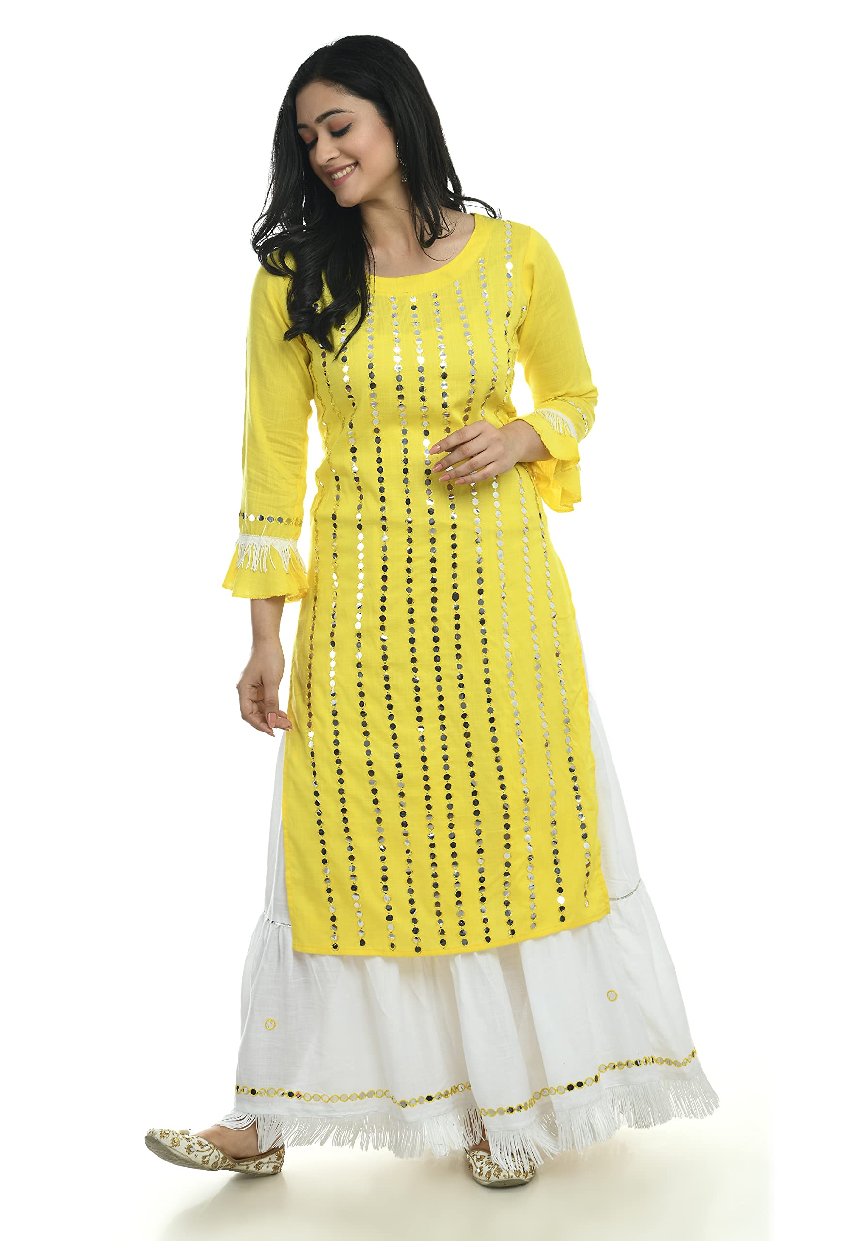 Women's Stitched Cotton Anarkali Kurti