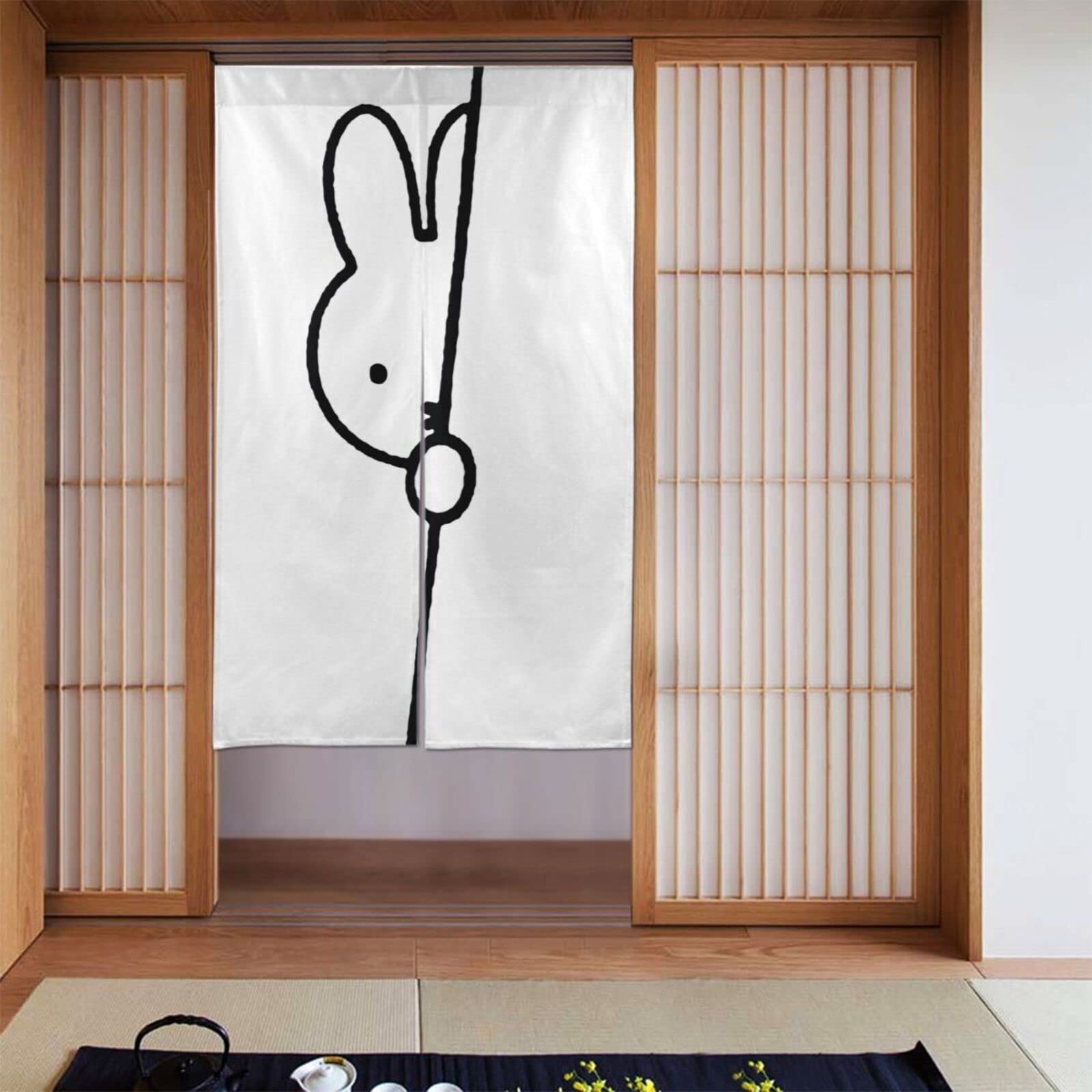 Amazon｜ミッフィー のれん暖簾 四季兼用 簡単取り付け 玄関目隠し
