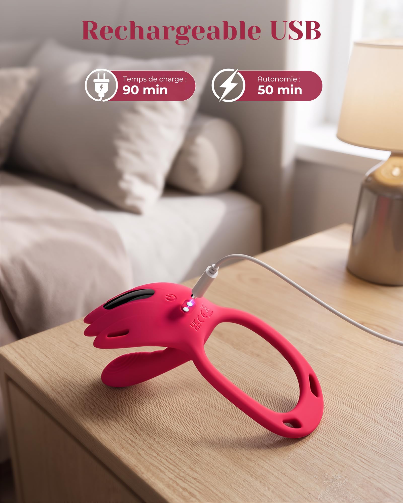 Sextoyse Couple Plaisir à Distance Puissant Vibrant Mains Libres Sex Toys | 9 Modes Portable Télécommande Vibromasseur Clitoridien 3 en 1, Vibromasseurs Feminin Sextoy, Gode Femme Sex Vibro-masseur