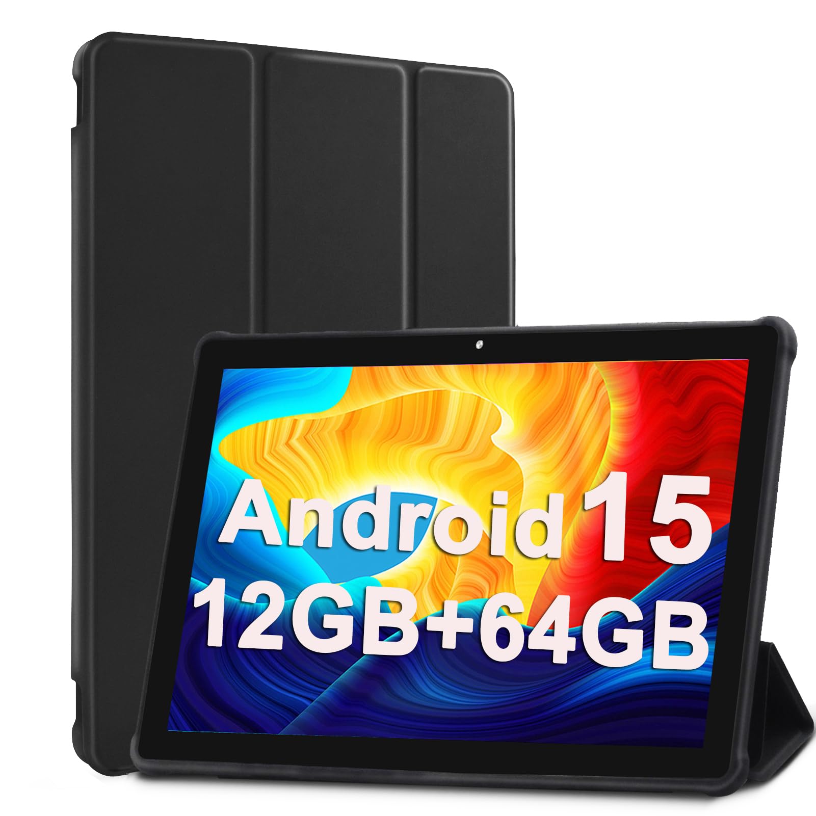 VASOUN 10 inch Tablet, Android 15 Tablets with 64GB, 5Ghz WIFI
