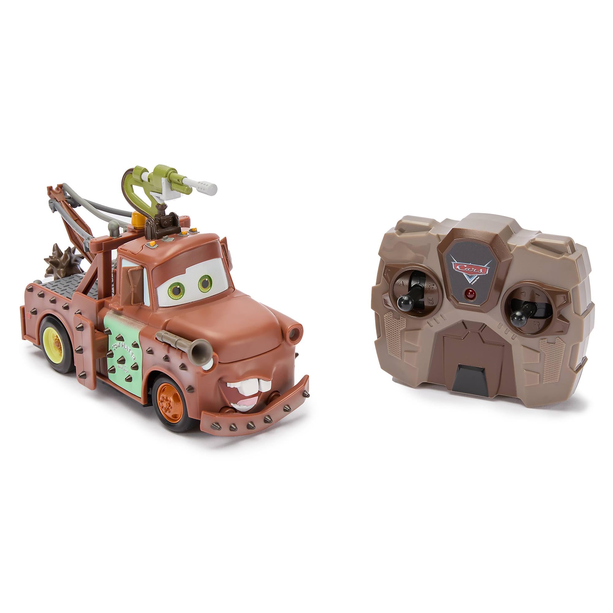 Disney Store Official Mater Crash and Rebuild Remote Control Car for Kids Disney Pixar Cars, 15cm/6”