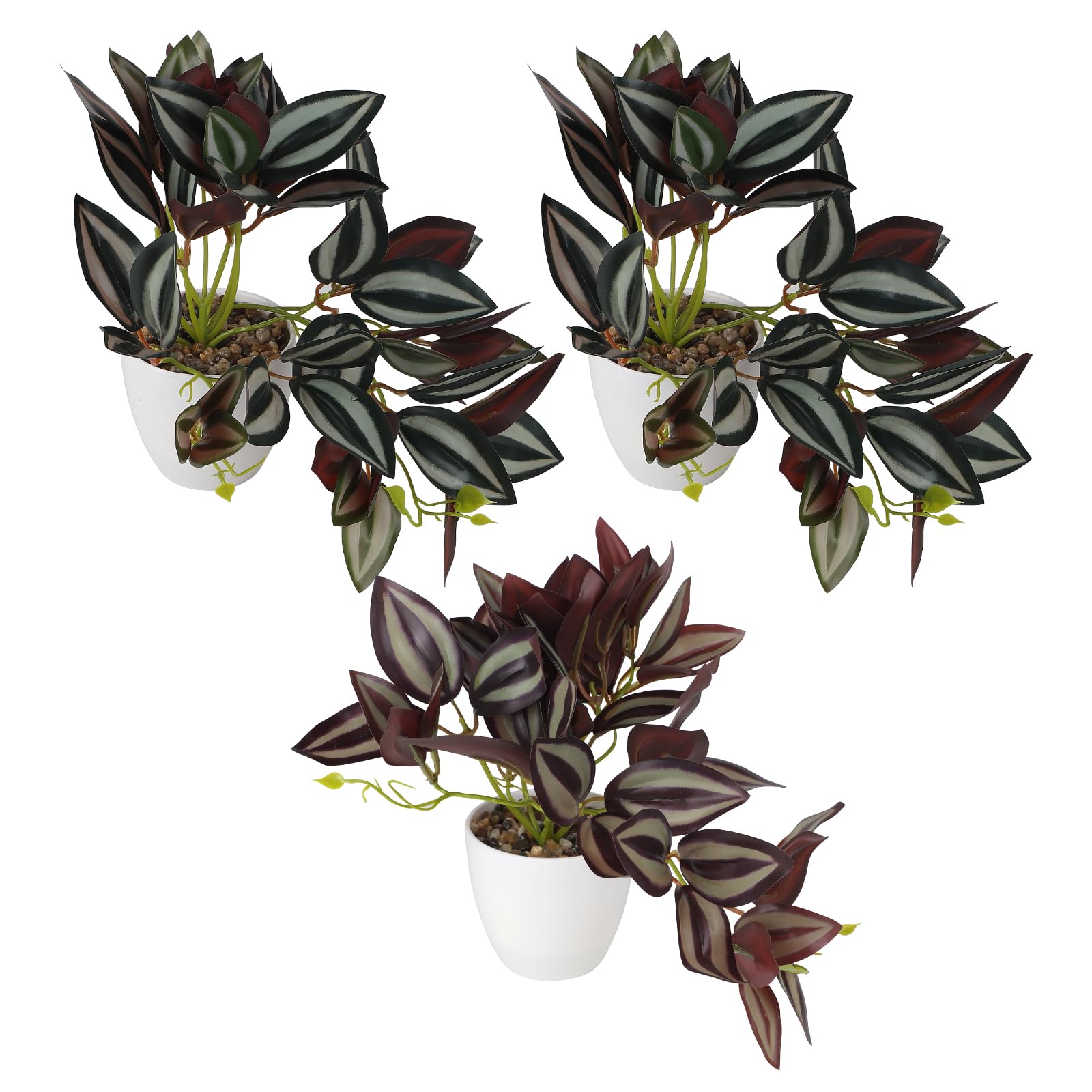 Amazon.de: MIGUBIGU 3tlg Zebrakraut 45CM, Monstera Fake Knstliche  Zimmerpflanze Monstera Gro Tropical Splitphilo, Kunstpflanze Splitphilo in  Tpfen fr Balkon, Zimmer, Wohnzimmer, Badezimmer Deko