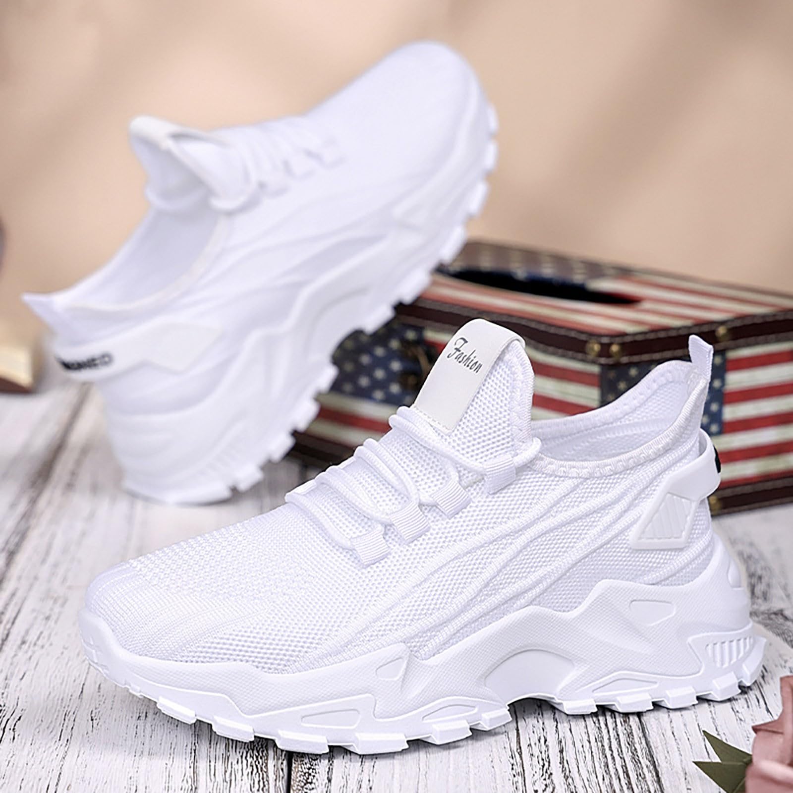 Scarpe per Camminare Donna Eleganti Traspiranti Sneakers Platform Donna | Scarpe Ginnastica in Pelle Sintetica per Passeggiata Invernale Calzature Fitness Concezione Ergonomica Suola Spessa