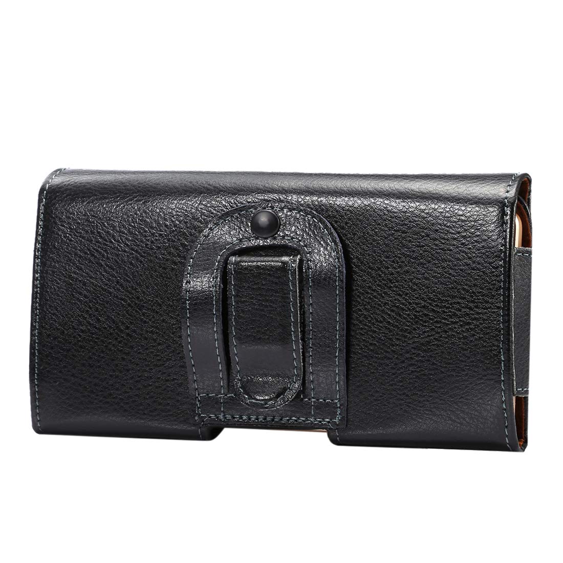 Horizontal Premium Genuine Leather Cell Phone Holster for Samsung S10e,S9,S8,S7,S6 Edge,A40,A41,A5,J2 Core (2020), Belt Loop with Clip Pouch Holder