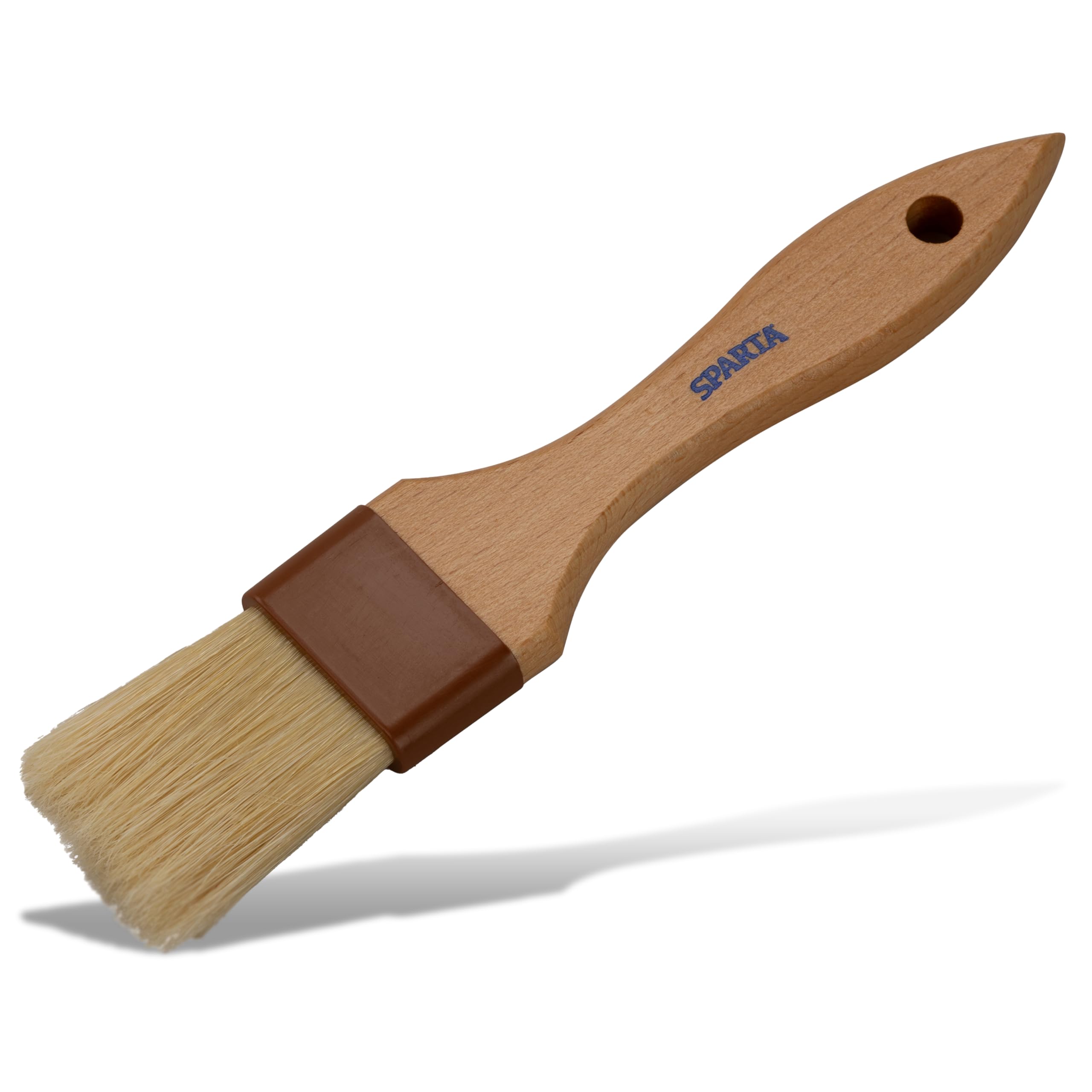 SPARTA Kitchen Basting Brush – 4037300 Basting Brush for Cooking Flat Boar Bristle Brush, Hardwood Handle for Kitchens, Restaurants, Catering, High Heat Food Prep, 1.5in, Pack of 12