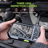 Teslong Endoszkóp Kamera 3 Lencsével, 5" IPS Kijelzővel, 5m Vízálló Vizsgálókamera, Kézi Fókusz, 32GB Kártya, 3500mAh Akkumulátor 5