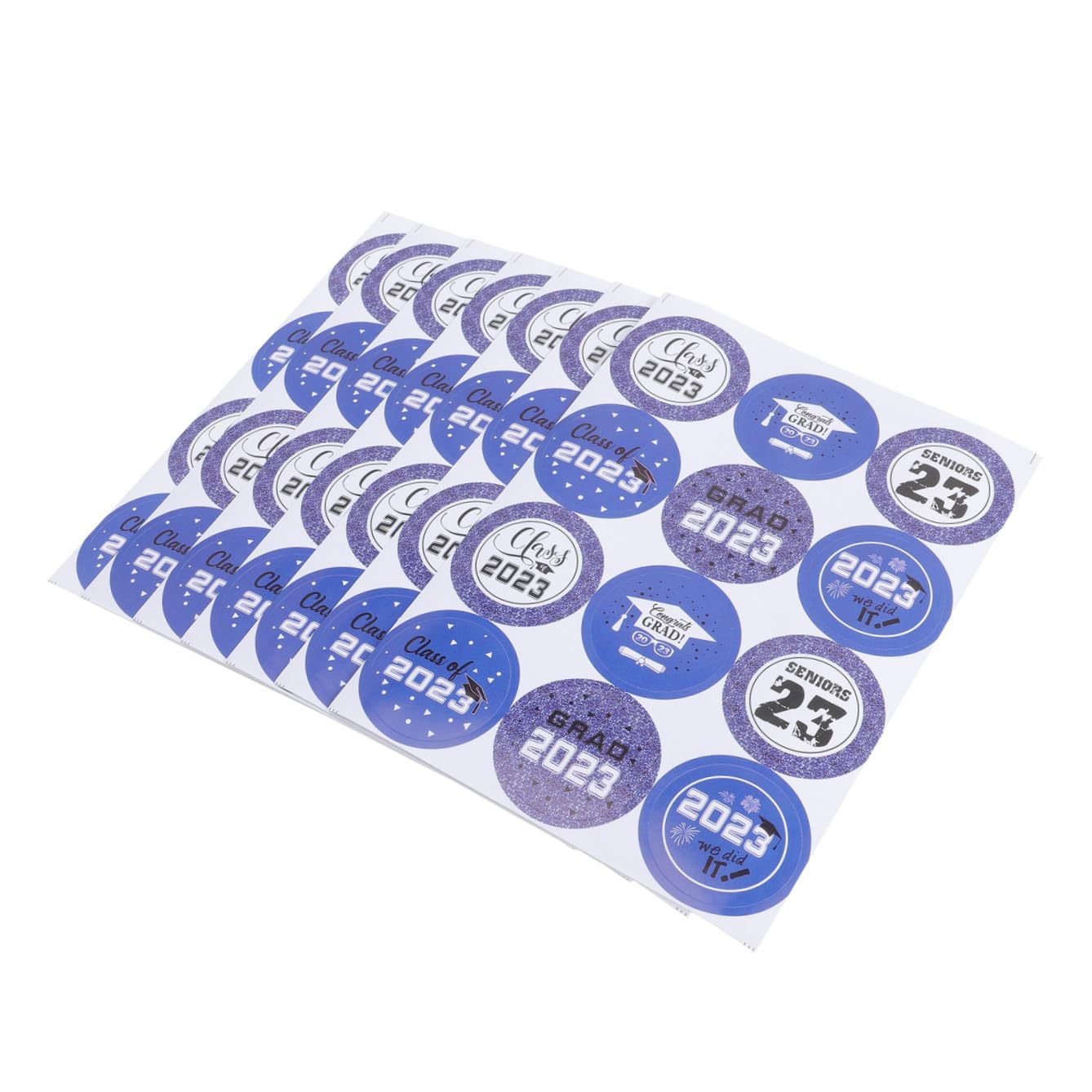 NUOBESTY 100pezzi Adesivi Graduazione Decorativi Per Scuola Etichette Adesive Per Festeggiamenti e Scrapbooking e Materiale Resistente e Facile Da Applicare