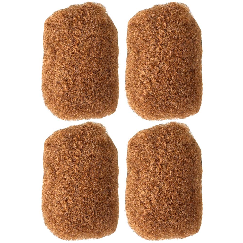 YONNA Tight Afro Kinky Bulk For DreadLocks,Twist Braids Human Hair #28 Orangish Red Blonde 8inch