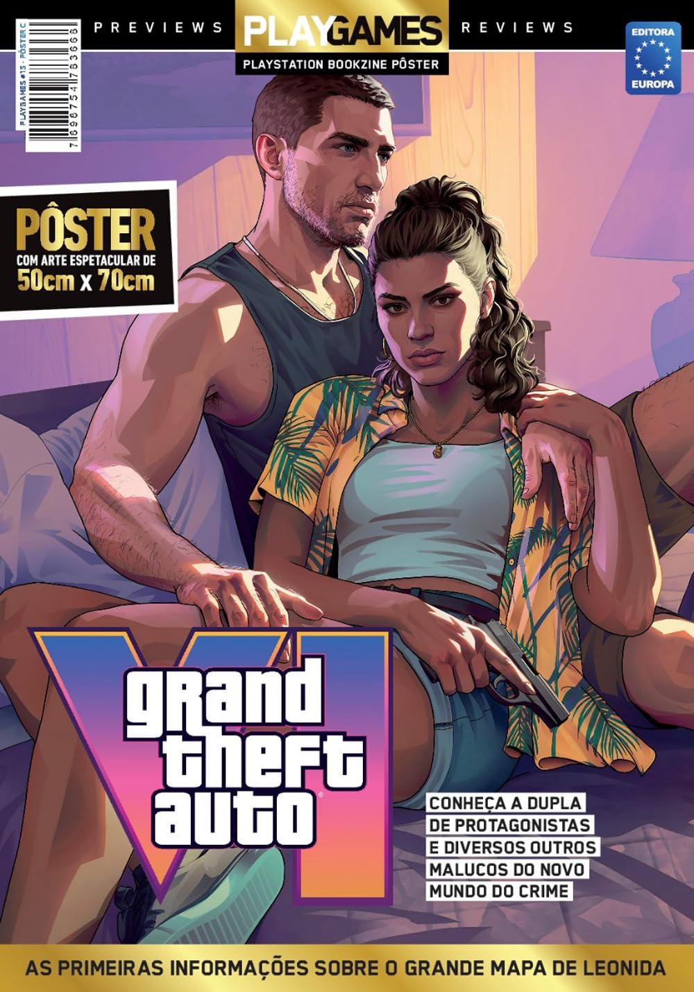 GTA 6 - Jason e Lucia - Arte 3 - Superpôster PlayGames