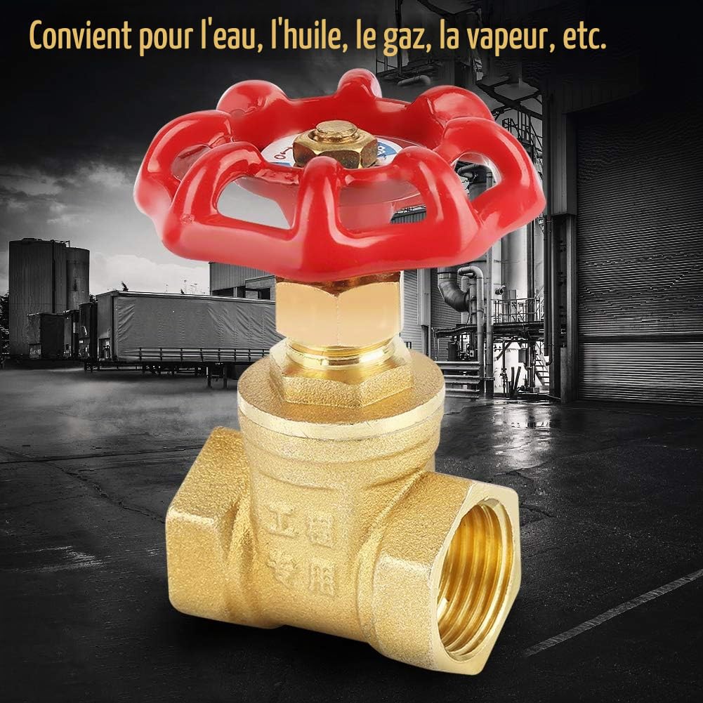 Vanne à guillotine en cuivre de chiffrement de bouton de soupape à vanne en cuivre DN15 pour l'eau, le pétrole et le gaz