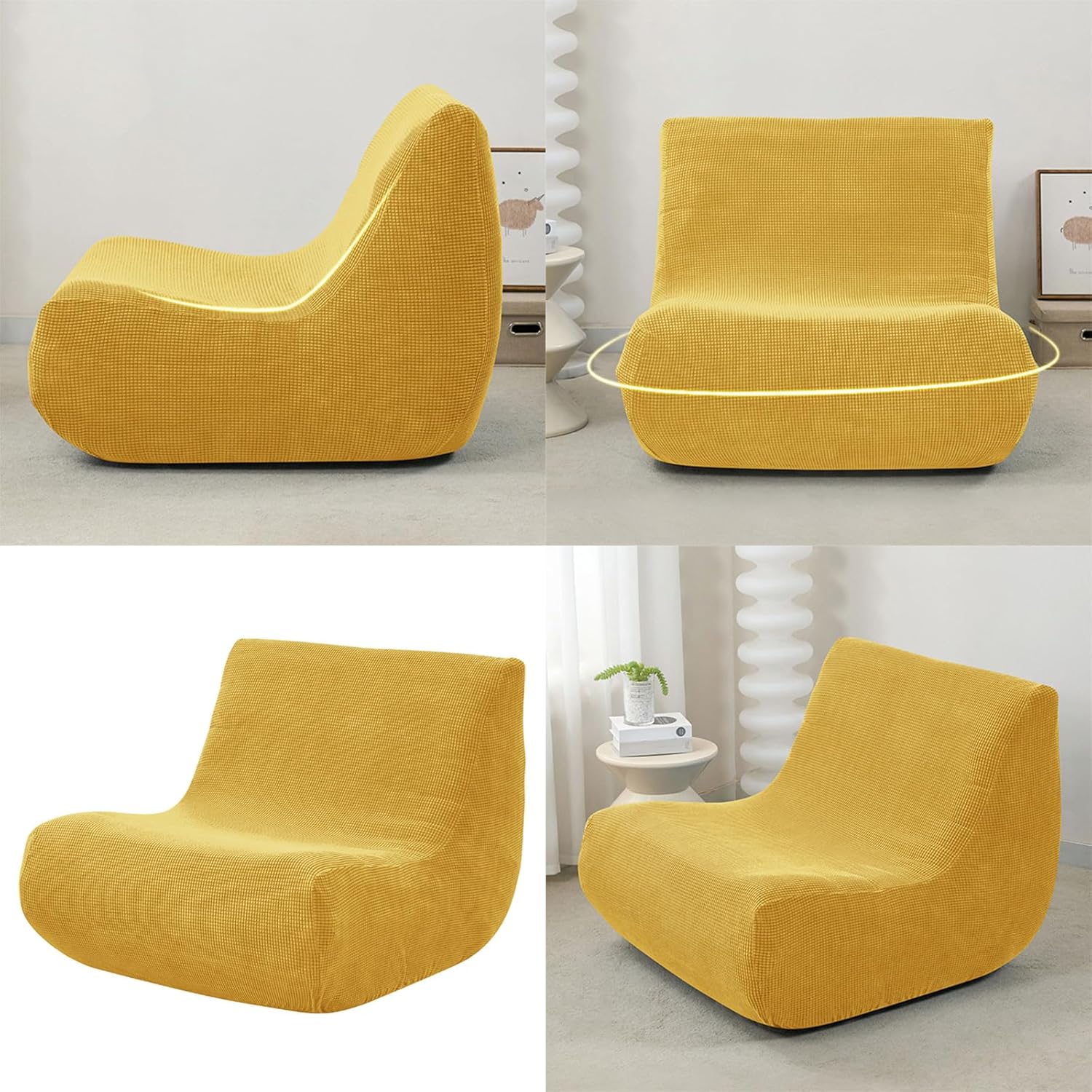 Stretch Sofa Seats Cushions, Single Seats Slip Resistant Couch Protectors for Home and Office