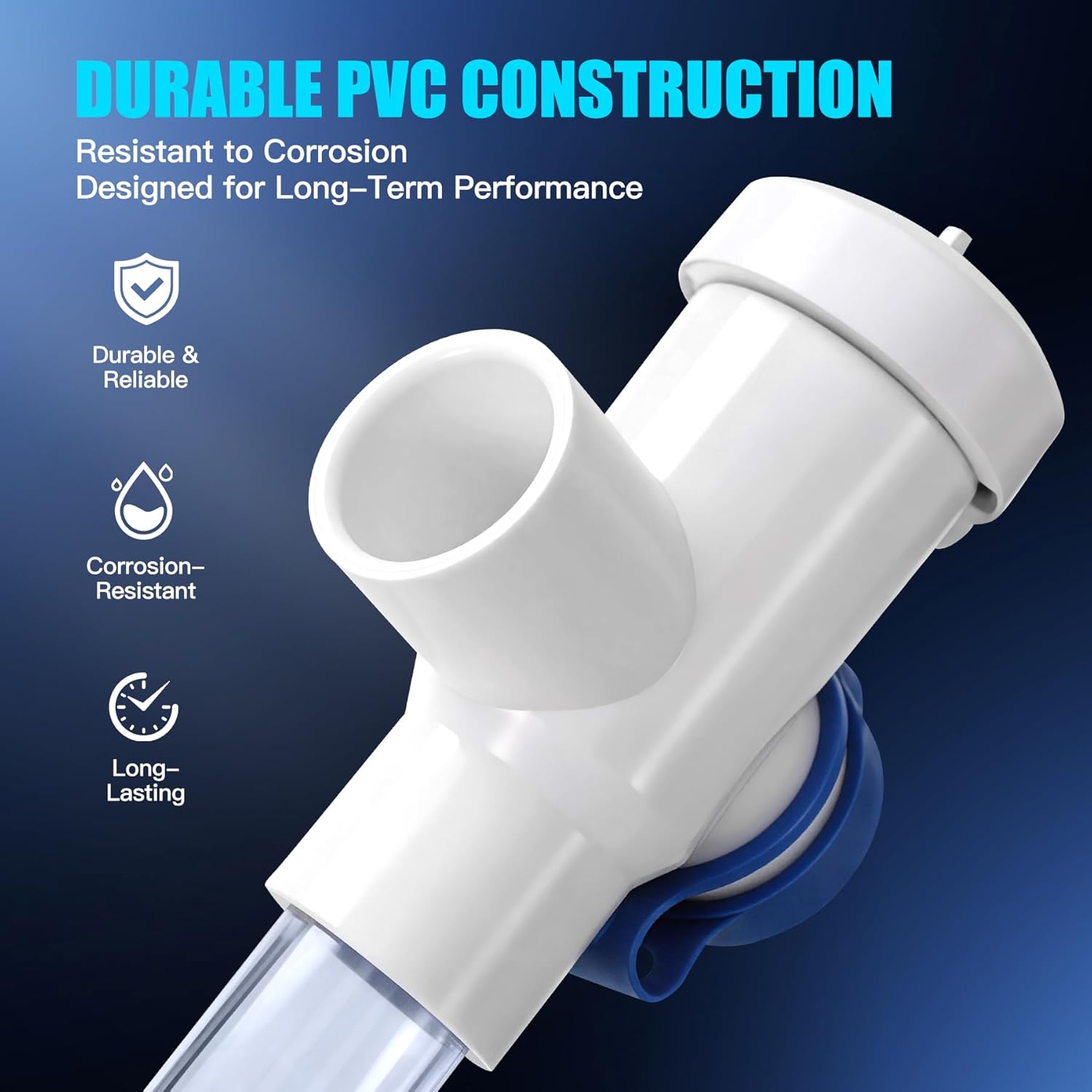 EZ Trap 83210 Float Switch Condensate Trap with Overflow Protection, Easy Installation, Transparent P-Trap for HVAC Systems, 3/4" Primary Drain, 1" Deep, Durable PVC Construction