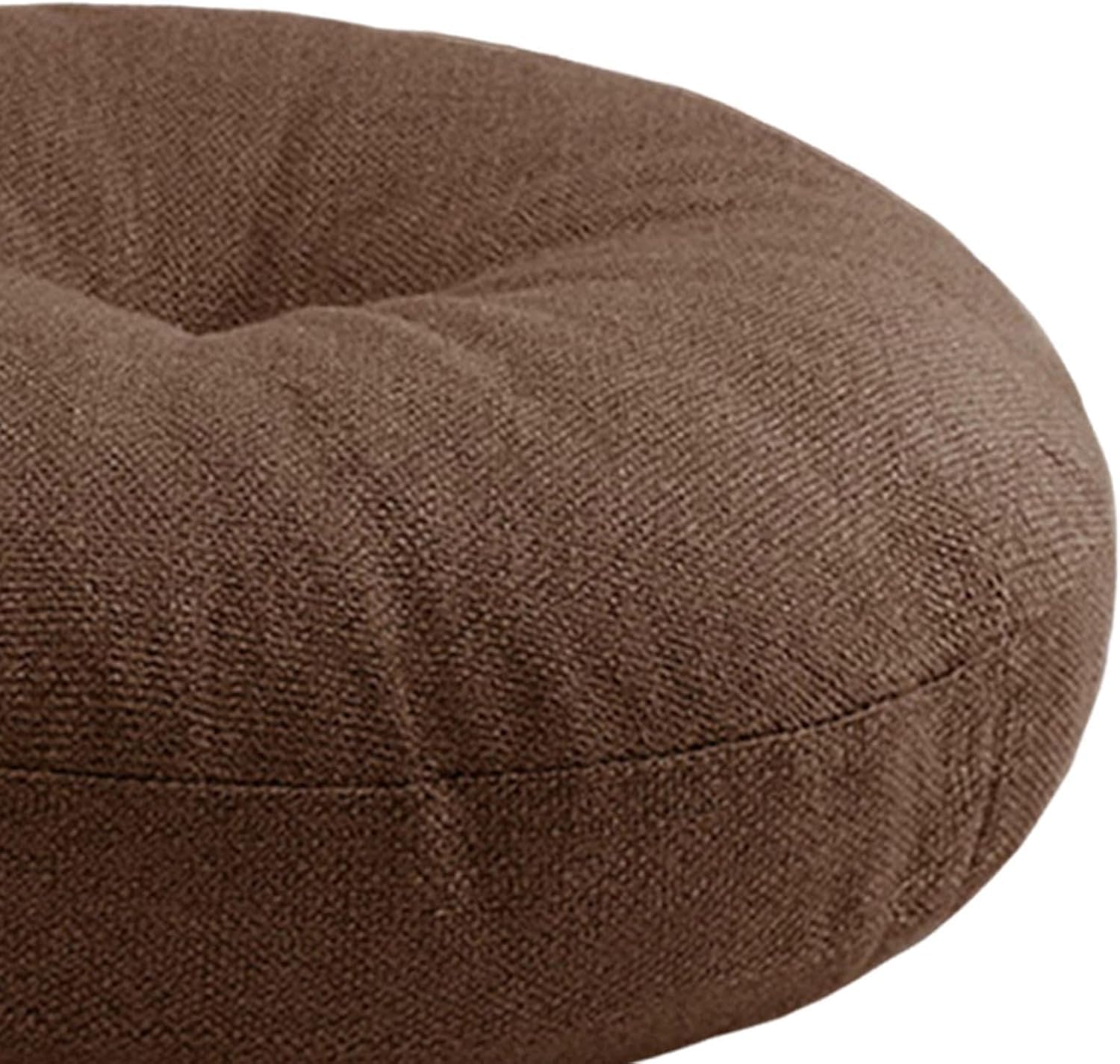Lote de cojín y Esterilla de meditación, Cojín Redondo del Suelo de la meditación Tatami Lavable a máquina for oración sofá Silla Multicolor(Coffee)