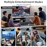 Vista 6 de Aivuidbs RG DS Foldable Handheld Game Console RK3568 Anbernic RG DS Android 14 System two-Player Joystick Top and Bottom Dual Screen 4 inch OCA Full