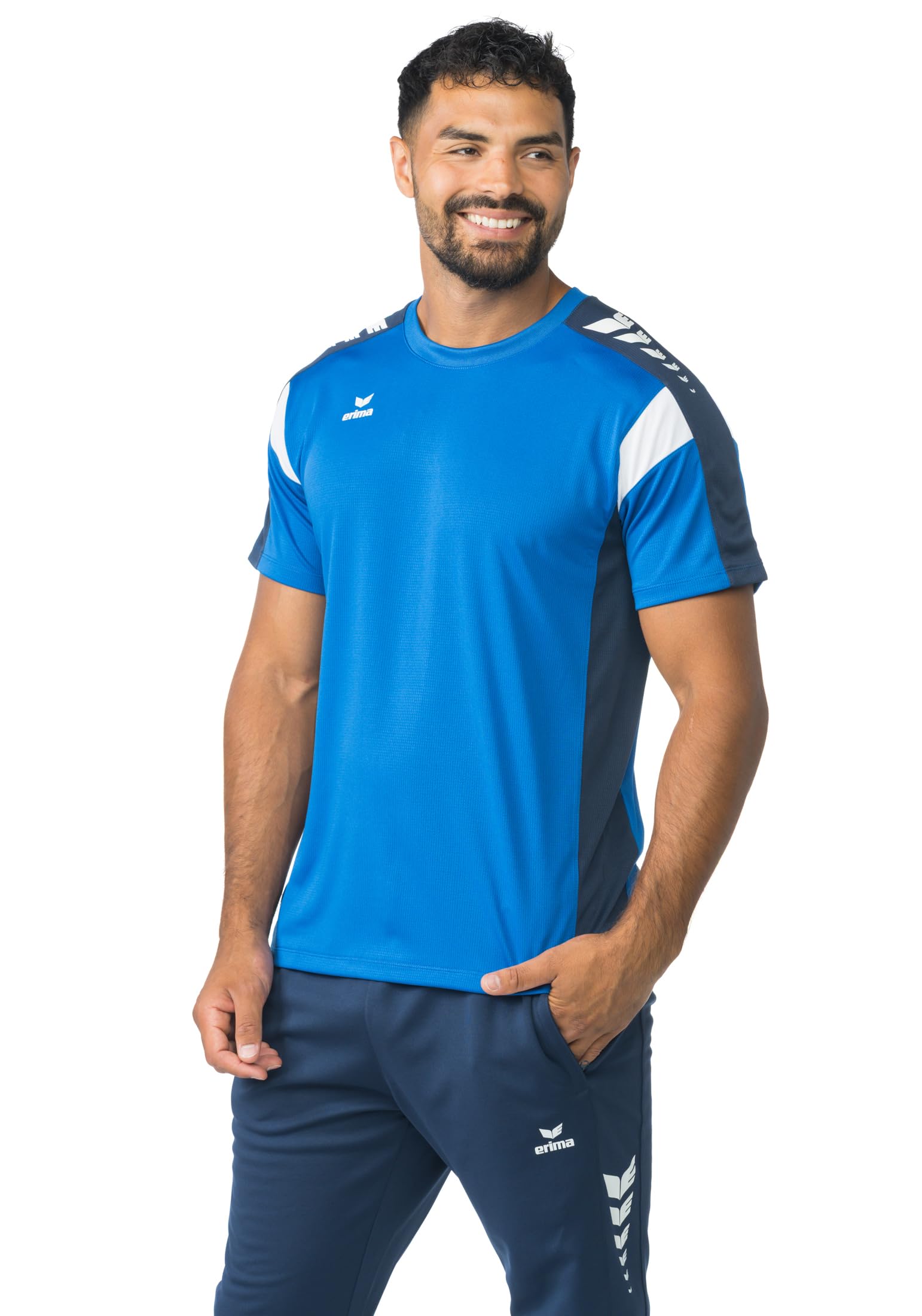 Erima Men's Celebrate 125 Functional T-Shirt (1082502), New Royal/New Navy, L