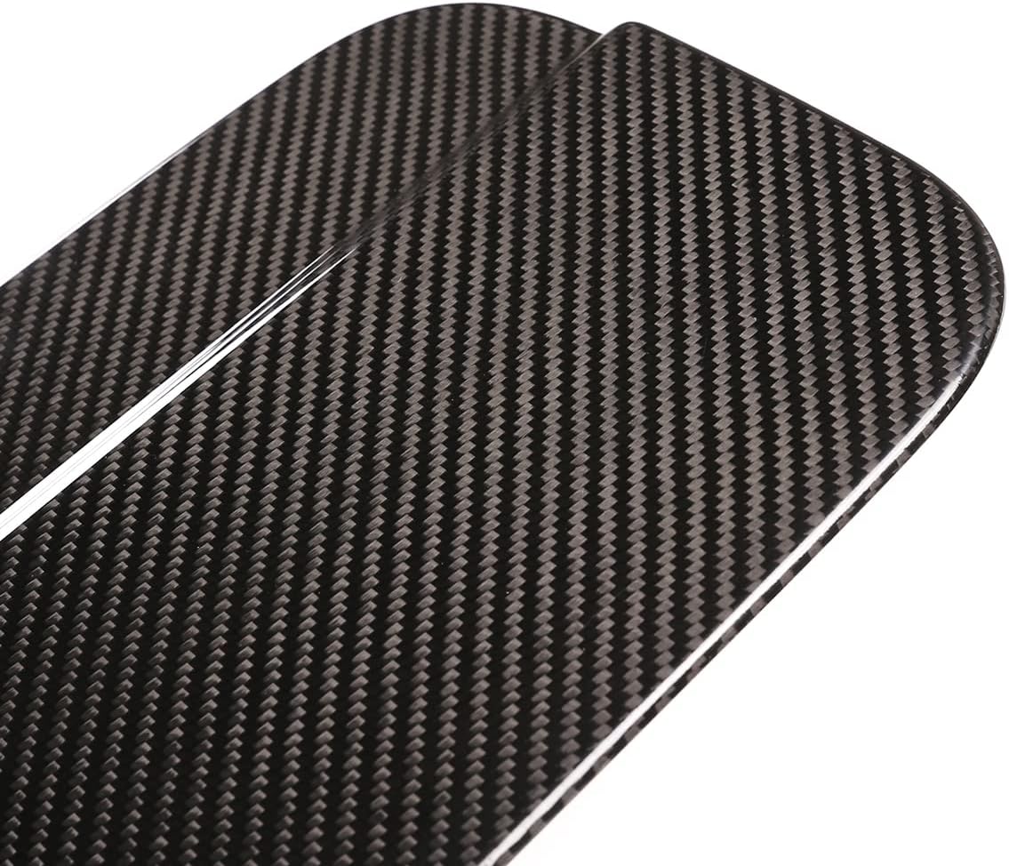 Car Exterior Gas Fuel Tank Cap Trim Cover,Fit for Mercedes Benz G-Class W463 G500 2019 2020 Real Carbon Fiber Auto Decoration Accessories (Black carbon fiber)