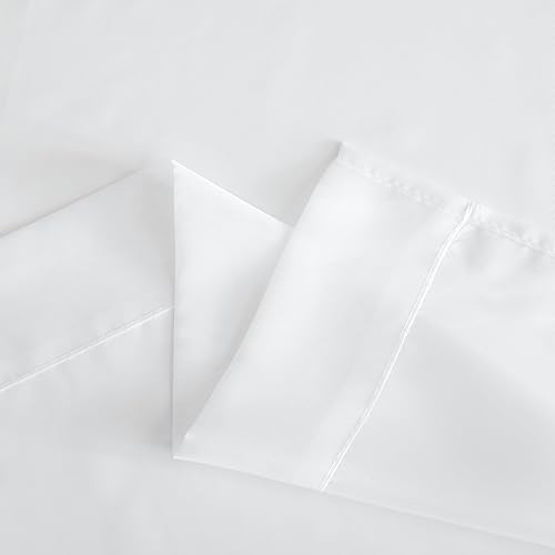 Miniatura 6 de Nicetown - Cortinas de gasa con textura transparente para ventana con ojillos elegantes para dormitorio o sala de estar