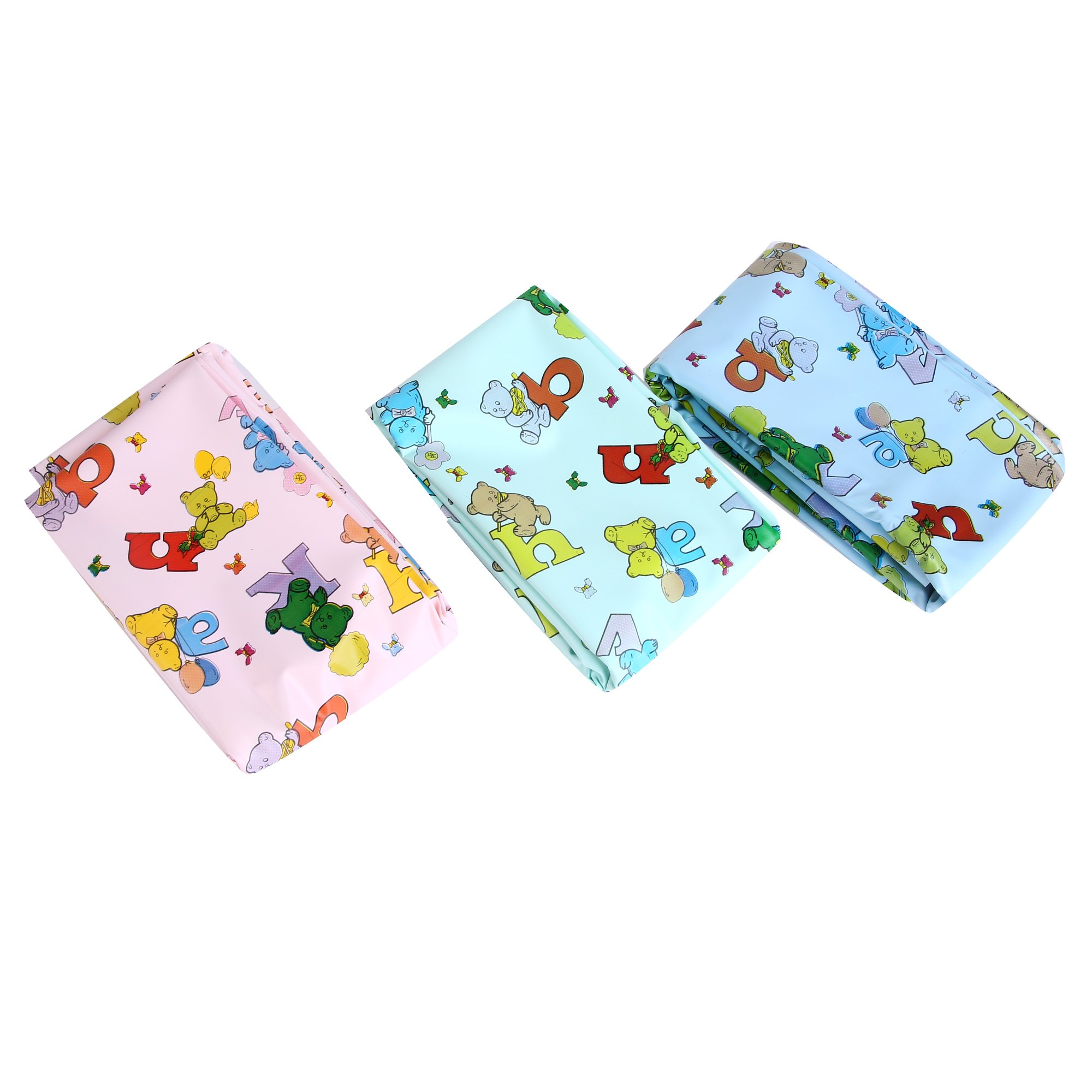 CUTEY BABY Baby's Soft Oil Clothes (Multicolour, 1 m)