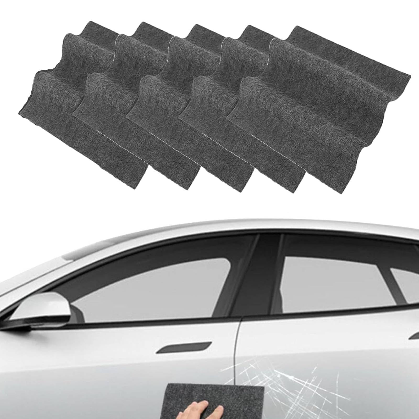 FixaPro Scratch Remover, FixaPro Car Cleaning Cloth for car scratch, Nano Sparkle Cloth for Cars Scratches, CarScratch Remover for Vehicles, Easily Repair Paint Scratches and Water Spots (5PC)