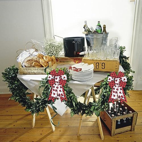 Miniatura 4 de 2 rollos de cintas de lino azul de tela de primavera, girasoles de primavera, cintas de arpillera con alambre, cintas de decoración de primavera