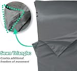 Frelaxy Sleeping Bag Liner, XL Travel Sheet & Camping Sheet for Backpacking, Hotel, Hostels & Traveling, Comfy & Easy Care, Full-Length Zipper/No Zipper, 4 Seasons Warm Cold Weather, Adults & Kids