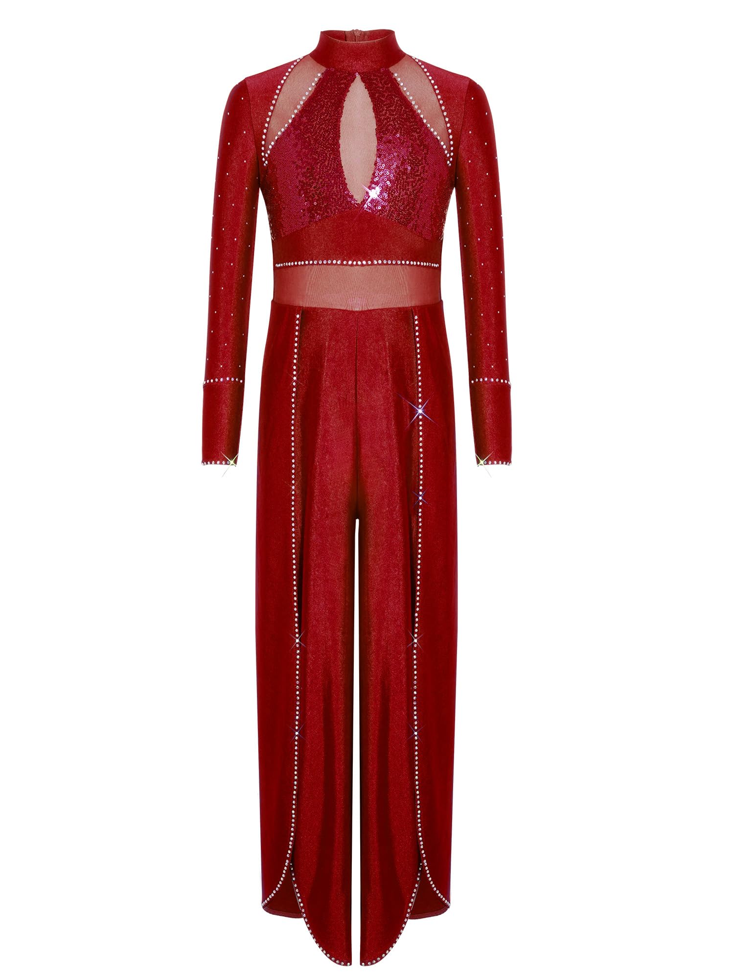 Oyolan Bambini Unitard Danza Lirica Maniche Lunghe Lucido Bambine Body Ginnastica Ritmica Body Danza Classica Completo Contemporanea Bambine