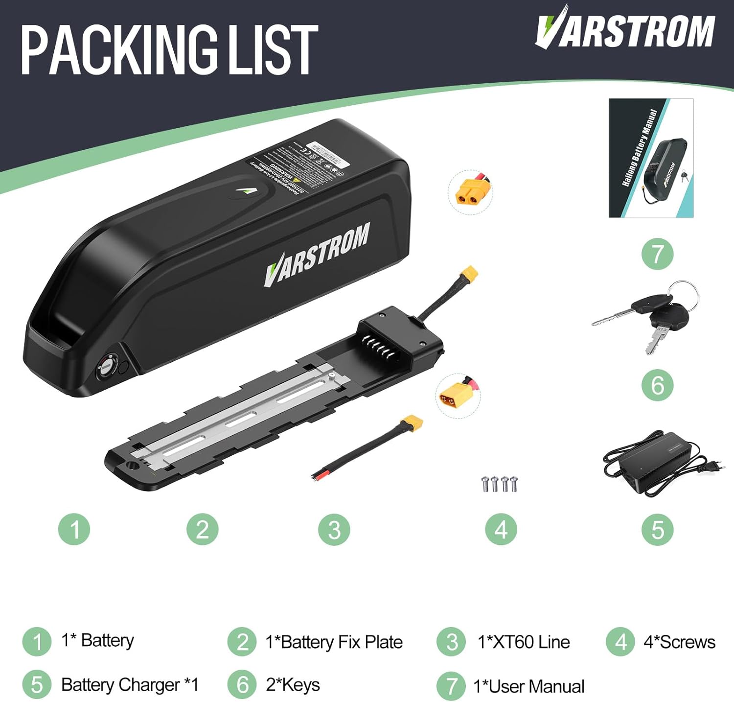 Ebike Battery - Lithium Battery with USB Port for 0-1500W Ebike Conversion Kit,Compatible with Bafang Mid Drive Kit and Other Hub Motor