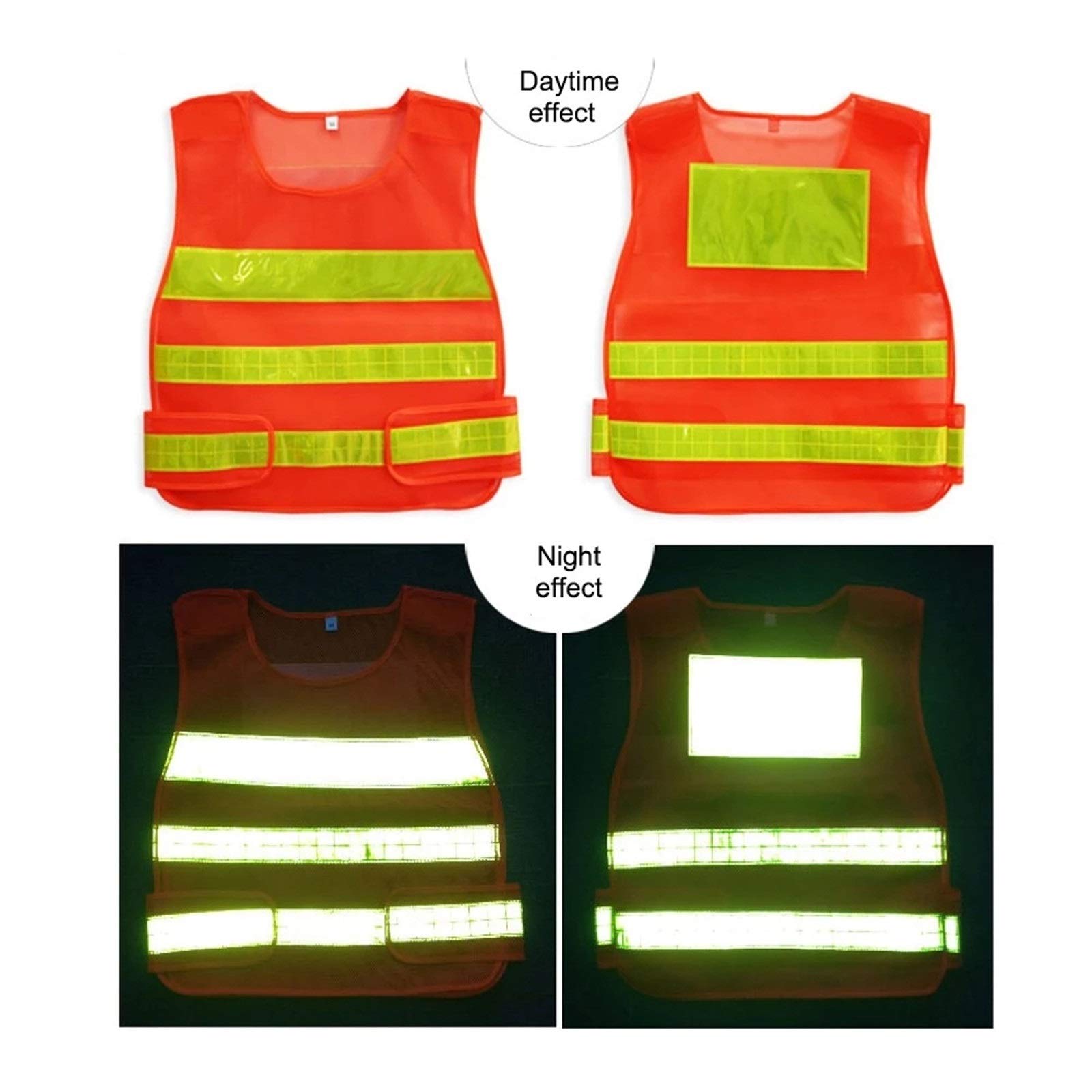 Chalecos de Seguridad Advertencia de seguridad reflectante Vest Alta visibilidad ropa trabajo for trabajadores tránsito para Construir Trabajos al Aire libre
