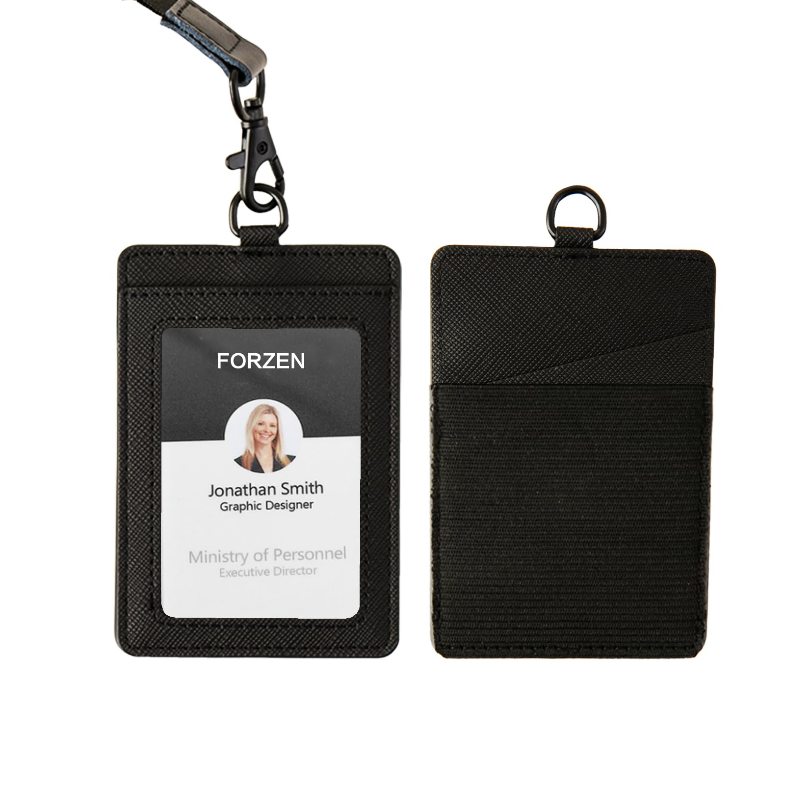 Ausweishalter,vertikaler Ausweis-Kartenhalter aus Leder,durc