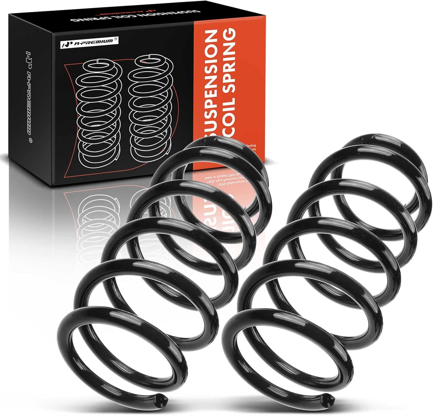A-Premium Left Right Rear Suspension Coil Spring Set of 2 Compatible with Ford 2007-2014 Edge 3.5L 3.7L & Lincoln 2007-2015 MKX 3.5L, Driver and Passenger Side, Replace# 7A1Z5560D, 7T4Z5560BA