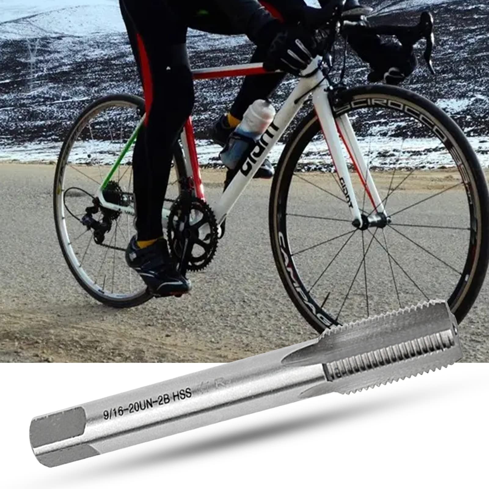 HSS Gewindebohrer Für Fahrradpedale – 1 Paar, Für Rechte & Linke Pedalgewinde, Reparaturwerkzeug