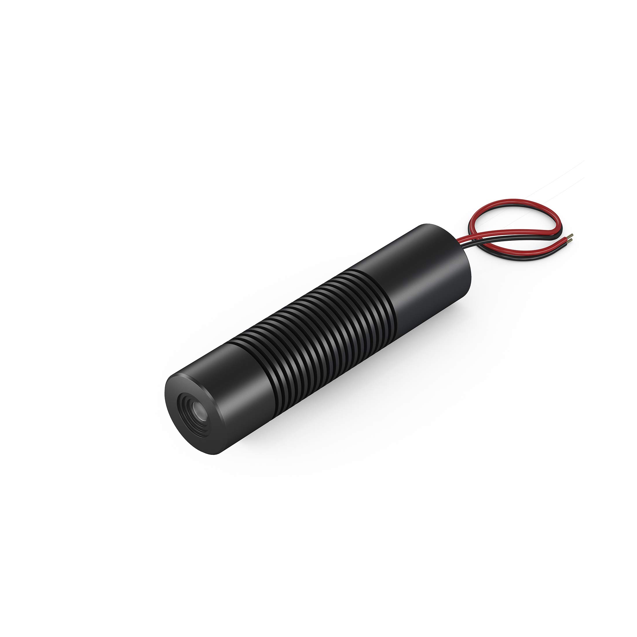 Punktlaser, grün, 532 nm, 1 mW, 24 V DC, Ø20x80 mm, Laserklasse 2, Fokus kollimiert, Kabellänge 100 mm, CON-M12-70138542