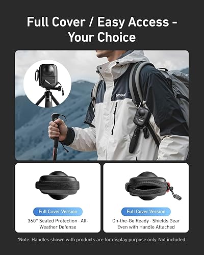 Miniatura 5 de TELESIN Osmo 360 - Funda de transporte para DJI Osmo 360, bolsa de almacenamiento pequeña portátil, funda protectora, protector de viaje con correa