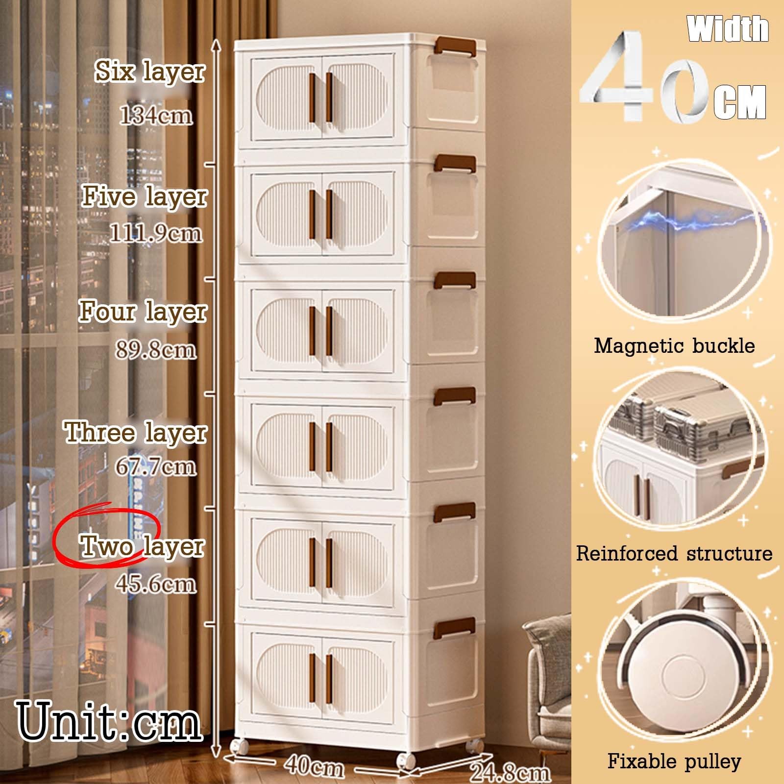Scatola Di Archiviazione In Plastica, Contenitori Ribaltabili, Contenitore Con Coperchi, Grandi Scatole Di Archiviazione Pieghevoli, Ottimo Per Camera Da Letto, Soggiorno, Ufficio, Cucina E Campeggio