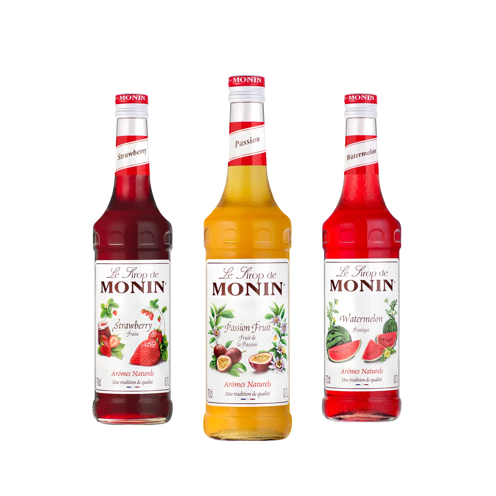 Fruit Flavoured Cocktail Syrup Bundle Contains Monin Premium Strawberry