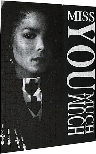 Miniatura 9 de Janet Style Singer Jackson - Rompecabezas de 500 piezas para adultos, rompecabezas de madera de 500 piezas con caja