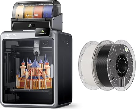 Creality K2 Pro Combo (A) 3D Printer Bundle with Hyper RFID 3D Printer Filament 2KG (Black,White)