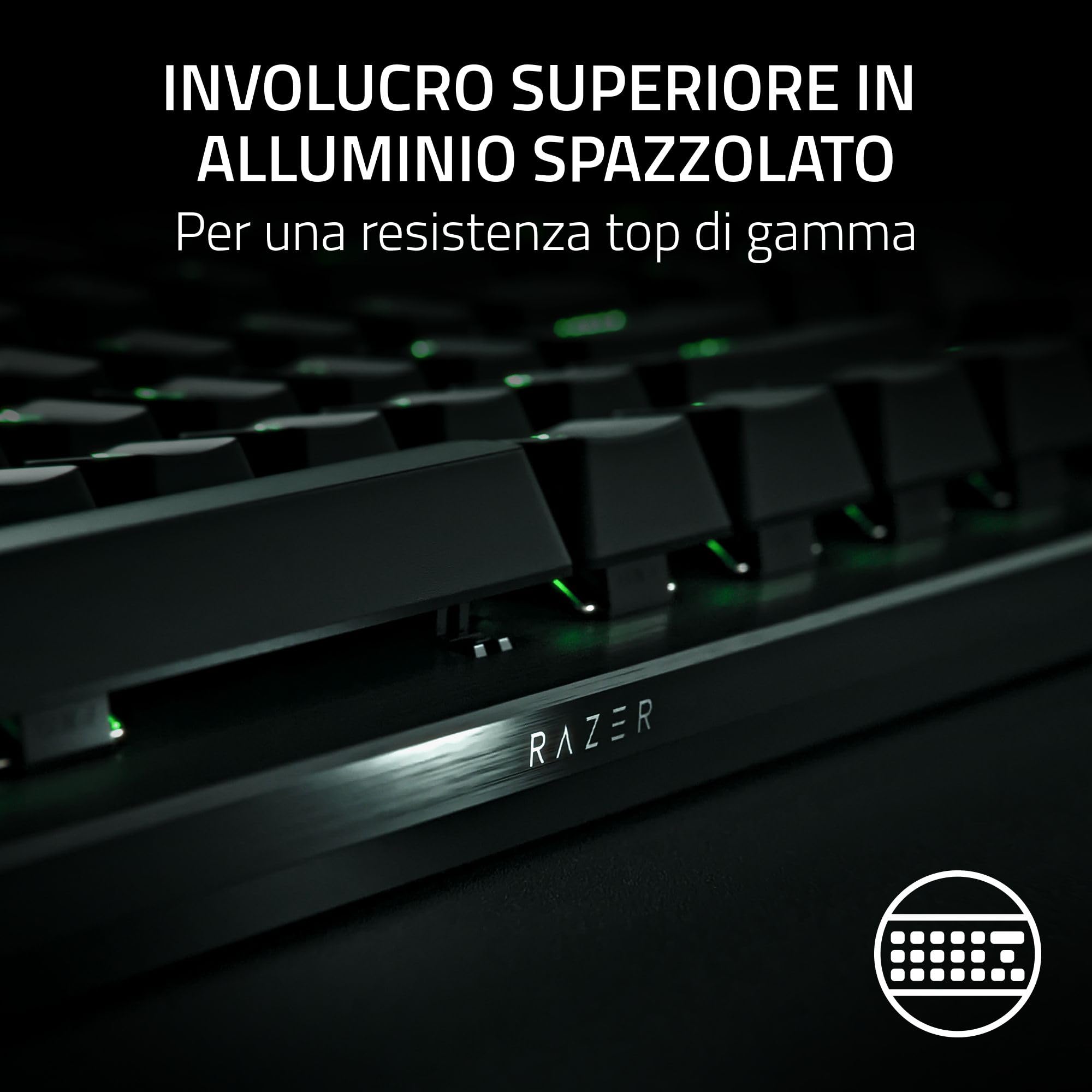 Razer Huntsman V3 Pro Mini - PC Tastiera ottica analogica 60% per esport (Modalità Attivazione Rapida, Metodo di pulsazione/Snap Tap, Regolazioni rapide integrate) US-Layout | Nero