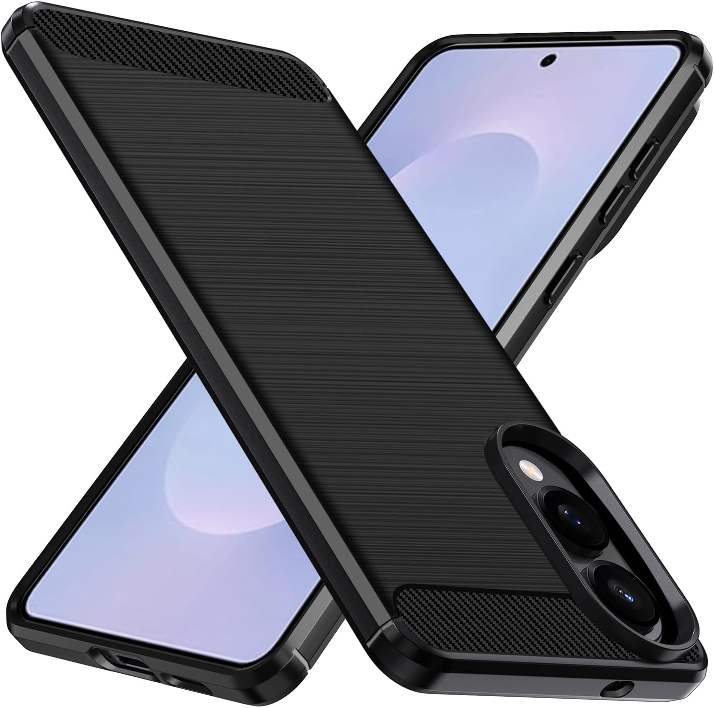 coque Samsung s25 Edge – ivoler Coque en Silicone pour Samsung Galaxy S25 Edge 5G (Protection Militaire Antichoc), Coque de Protection Mince en TPU Souple Anti-Rayures, Noir