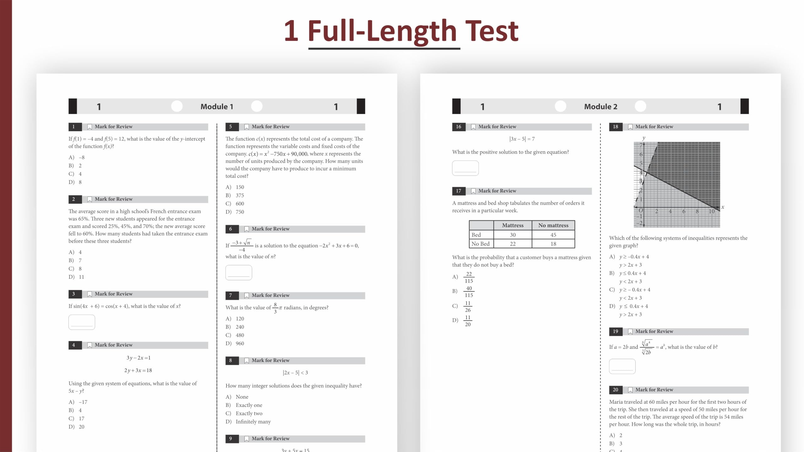 Digital SAT Math Practice Questions: (Test Prep) | 530+ Practice Questions with Detailed Explanations & a Full-Length Sectional Test to Boost Your 2026-2027 SAT Score