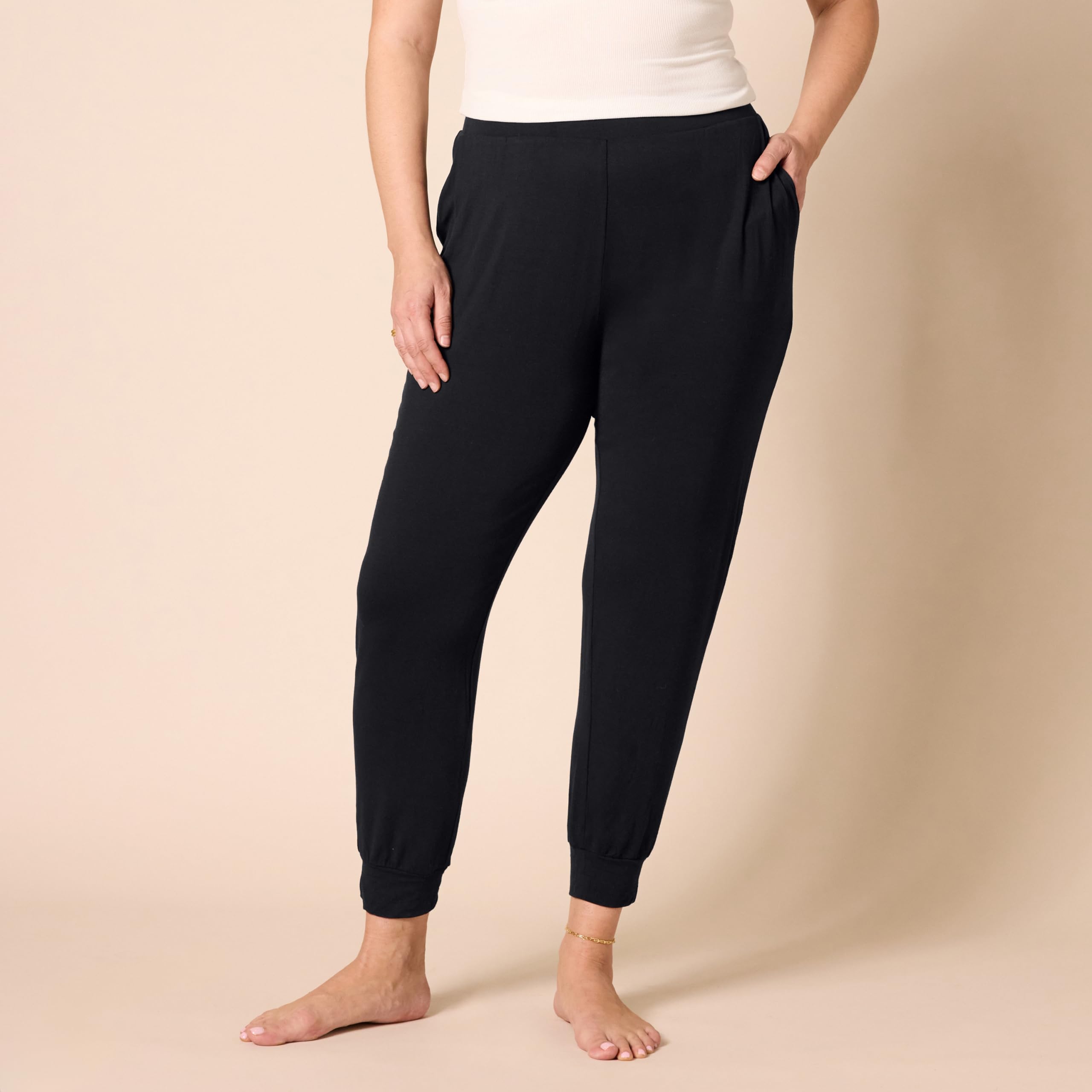 Amazon Essentials Kobiety Dzianinowe joggery do spania
