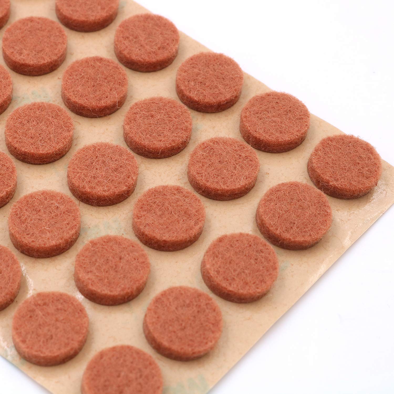 Furniture Felt Pads 3/8" (10mm) Diameter Round 3M Self Adhesive Protects Kitchen Cabinets, Drawers, Desks and Furniture Against Bumps and Scratches