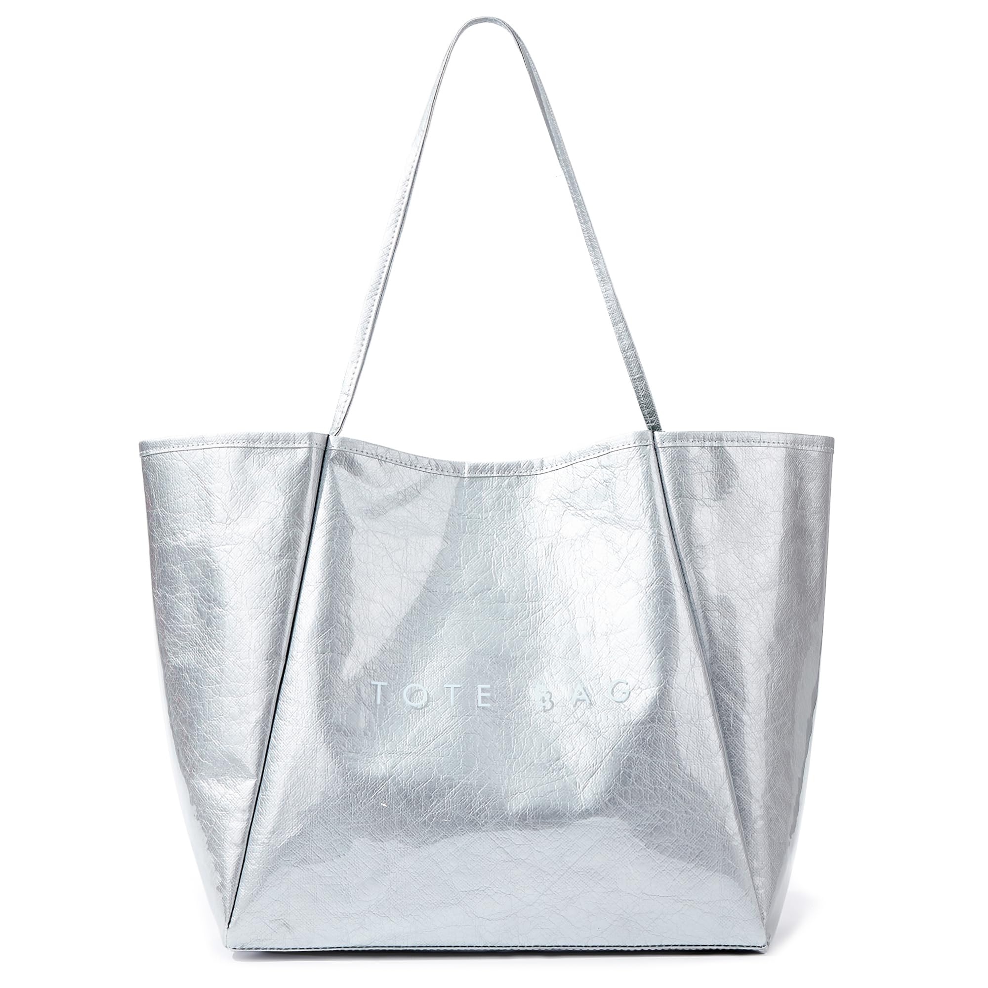 KALIDI Grand sac à main en PVC pour femme, sac de voyage de grande taille