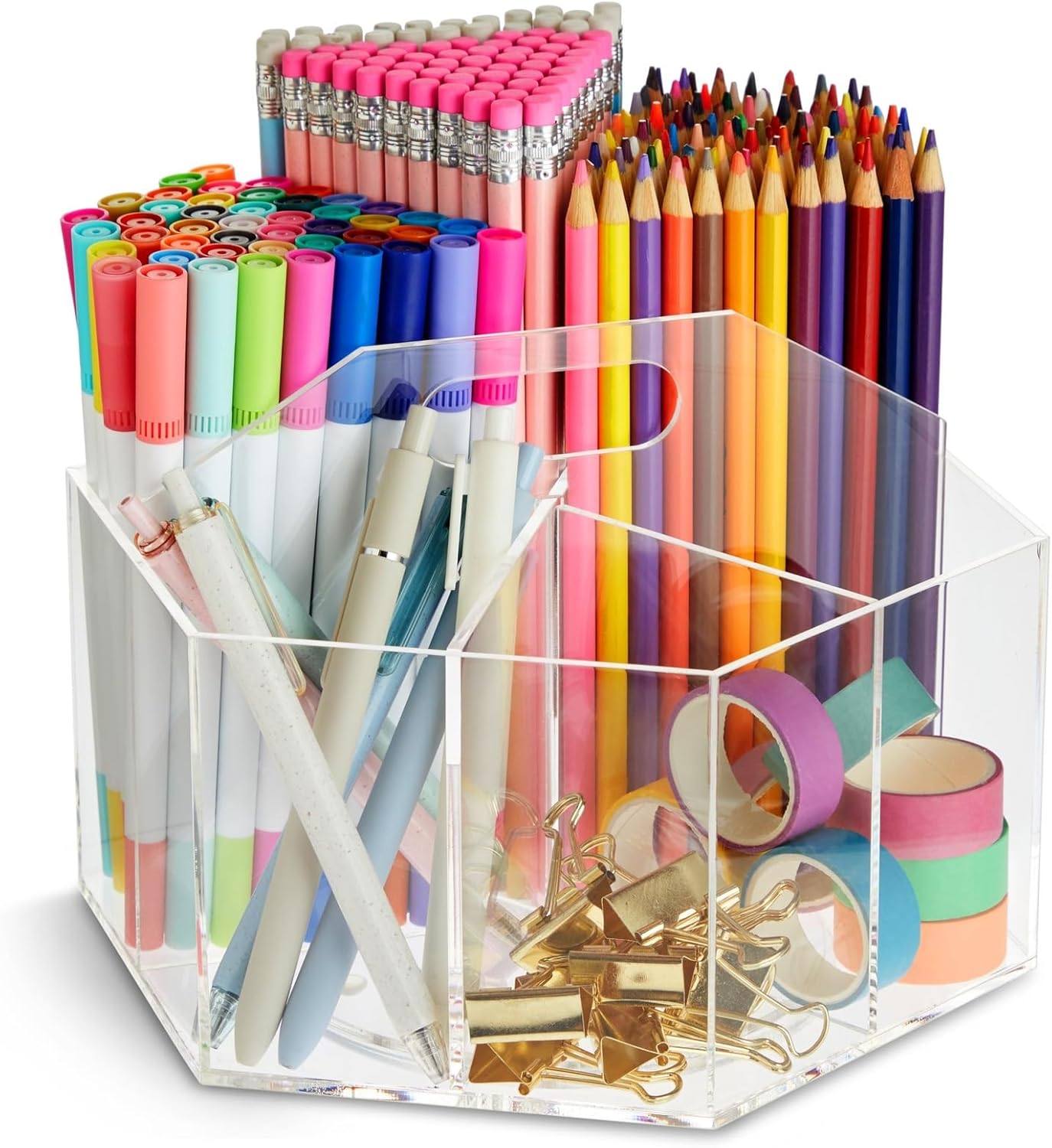 Bright Creations 360 Degree Spinning Desk Organizer for