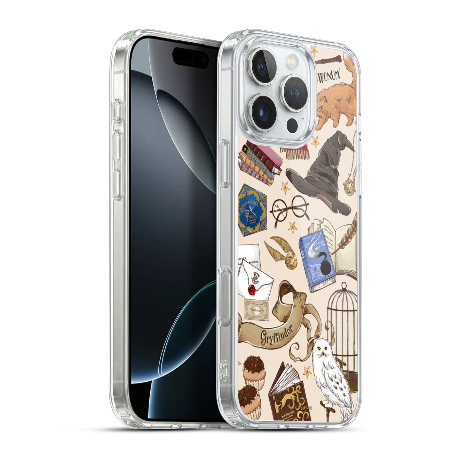 Head Case Designs Licenciado Oficialmente Harry Potter Patrón Luna Reliquias de la Muerte XXXVII Caso Funda de Gel Suave Compatible con Apple iPhone 12 / iPhone 12 Pro — view 216