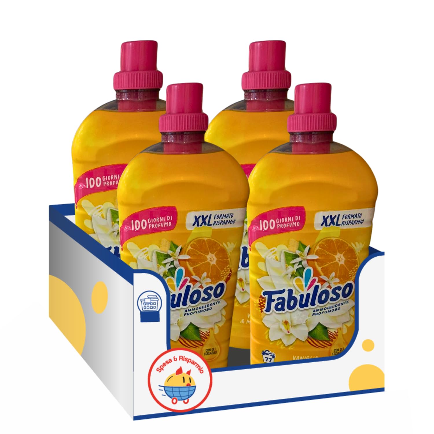 Ammorbidente profumato vaniglia e mandarino – Formato XXL 77 lavaggi 1.7L (4)