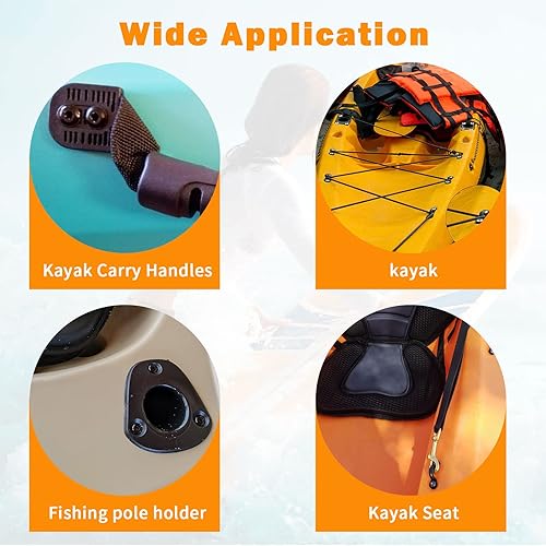 Miniatura 7 de Juego de 100 remaches de agarre triple de 316 pulgadas de largo, remaches ciegos de montaje de bombilla de tres pliegues con juntas tóricas