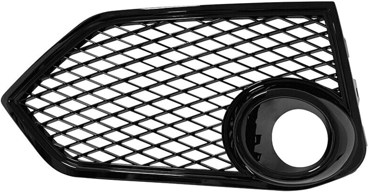 Black Mesh Fog Light Covers Pair of Fit 2017-2021 19 For Honda Civic Sedan Type R, Driver and Passenger Side Front Bumper Black Mesh Fog Lights Fog lamp Cover Bezel Replacement Parts